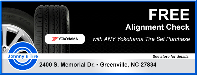 Free Alignment Check with Any Yokohama Tires
